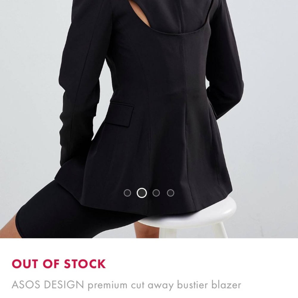 ISO-In search of this Asos Design bustier blazer.